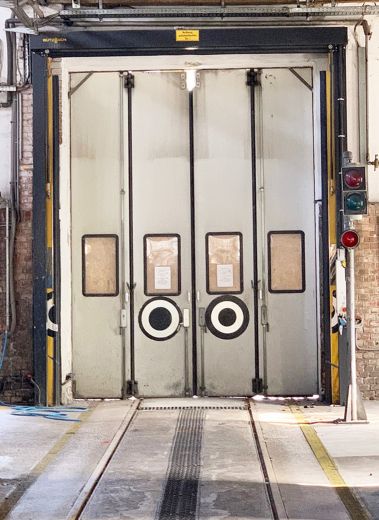 Industrial interiors of pop restaurant 