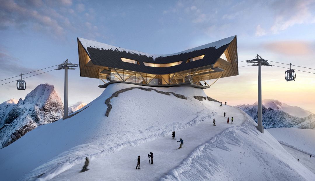 Ski station in Ponte di Legno, Italy designed by Peter Pichler Architecture