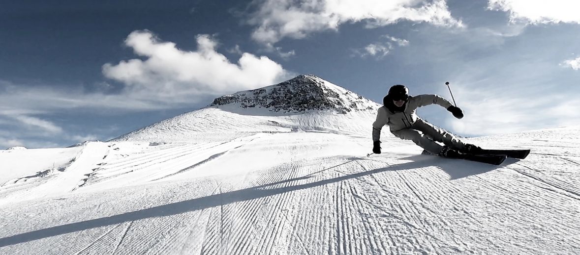 In action downhill Skiing | Jacomet Skis | Performance Equipment Switzerland | The Aficionados