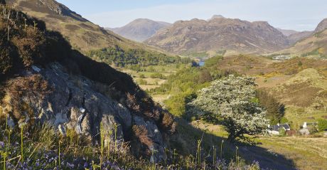 Views of Wester Ross or Ross-shire as it is sometimes known in the Scottish Highlands close to the Isle of Syke. 