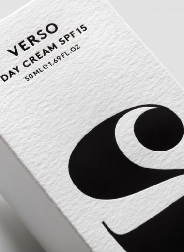 Packaging design : Verso, the cult Swedish skincare developed by Lars Fredriksson minimizes skin exposure to unnecessary ingredients