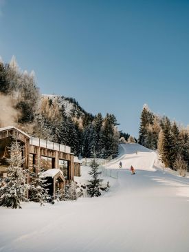 Modern design hotel & spa, Forsthofgut in Leogang Austria - spa relaxation zones in wood