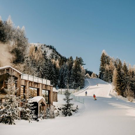 Modern design hotel & spa, Forsthofgut in Leogang Austria - spa relaxation zones in wood