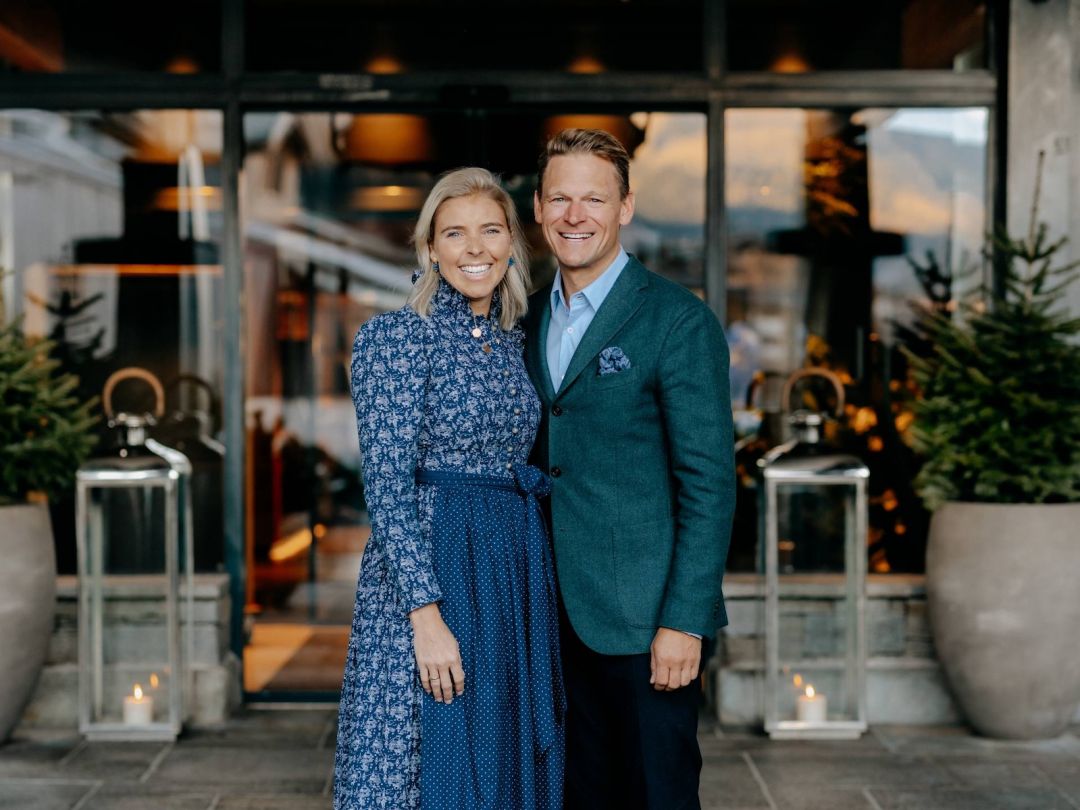 Christina and Christoph Schmuck - owners of the Forsthofgut Hotel & Spa, Leogang, Austria