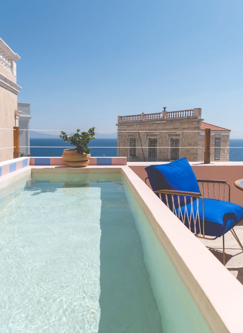 Private Line Pool rooftop Suite | Luxury Hotel Suites | Hotel Aristide in Hermoupolis (Ermoupoli) | Luxury Design Hotel Syros, Greece | The Aficionados