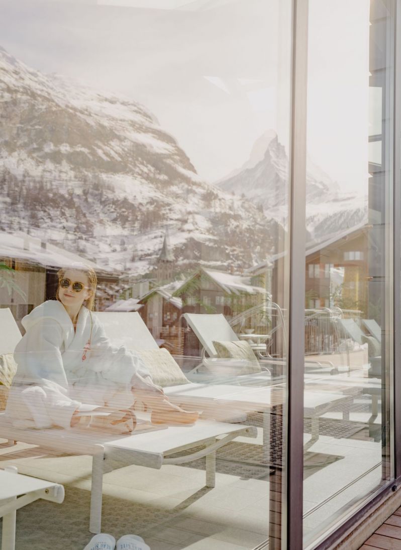 Spa Retreat overlooking the Matterhorn  | Beausite Boutique Hotel | Best Views of the Matterhorn in Zermatt