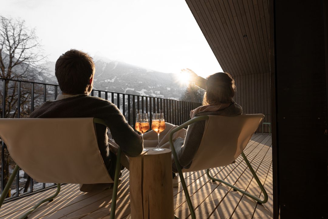 Hotel Balcony with Views |  Design by Alpstein | New Design Hotel in Schruns, Montafon, Vorarlberg Austria | The Aficionados 