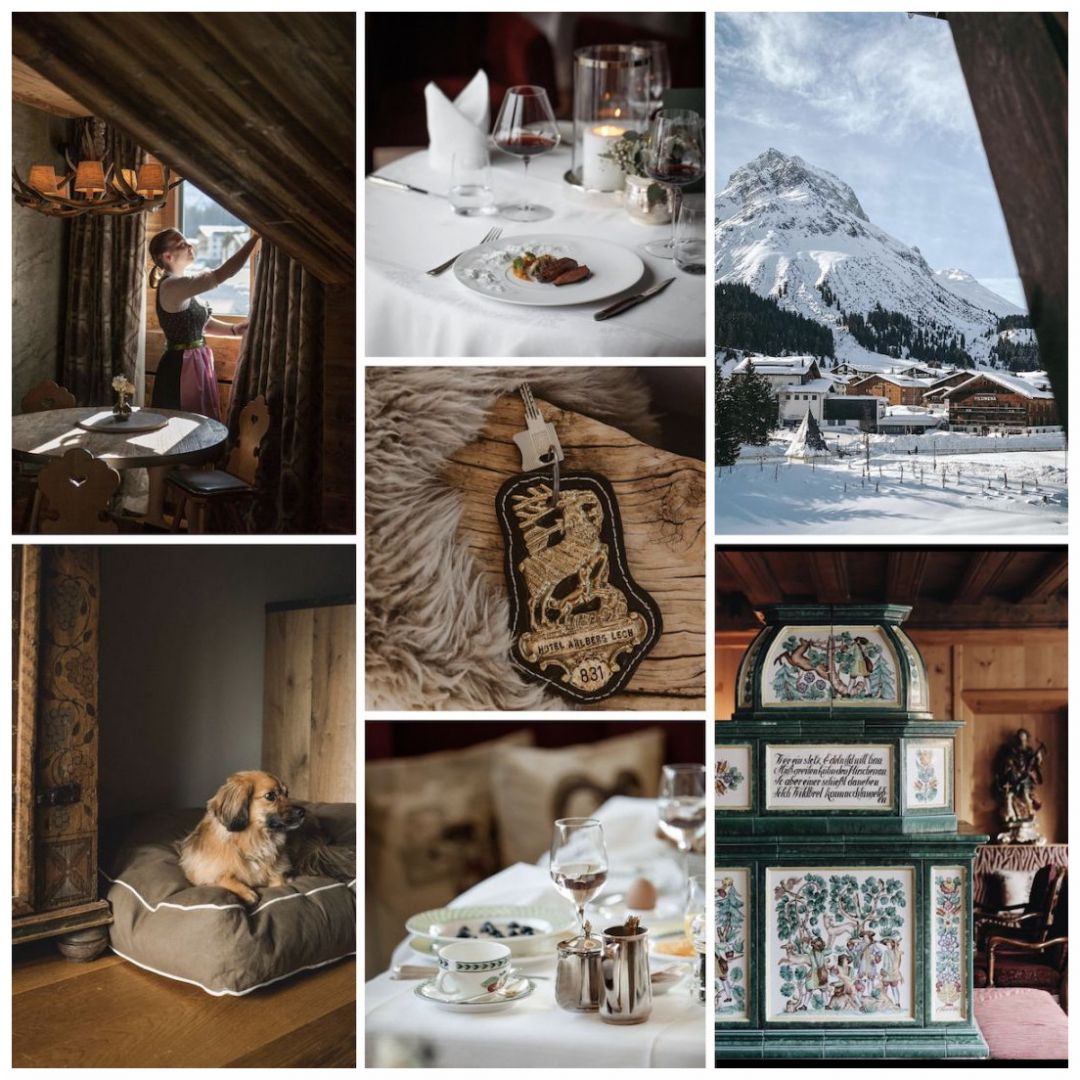 Alpine Traditions, modern interiors of the legendary Alpine Hotel Arlberg, Lech, Austria | Mountains, Ski, snow, Chalet 