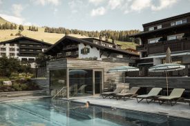 Outdoor Pool in the Alps | hotel Arlberg Lech Austria 