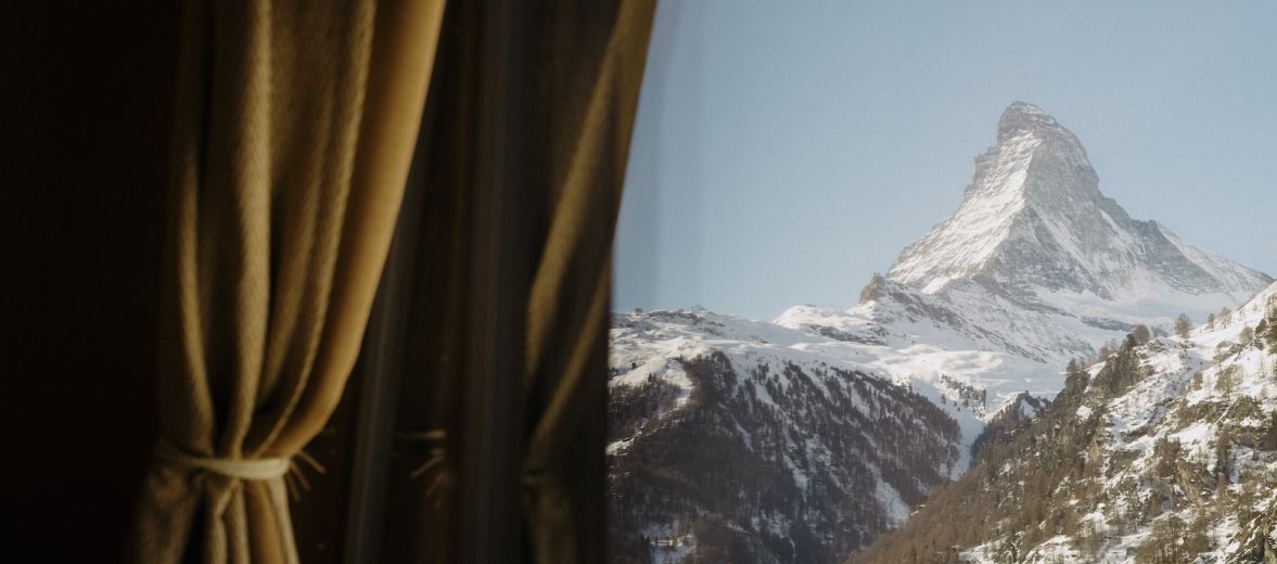 View of the Matterhorn from the Hotel Beausite Zermatt, Switzerland | The Grill Restaurant- Zermatt's Best Culinary Adventure at the Matterhorn