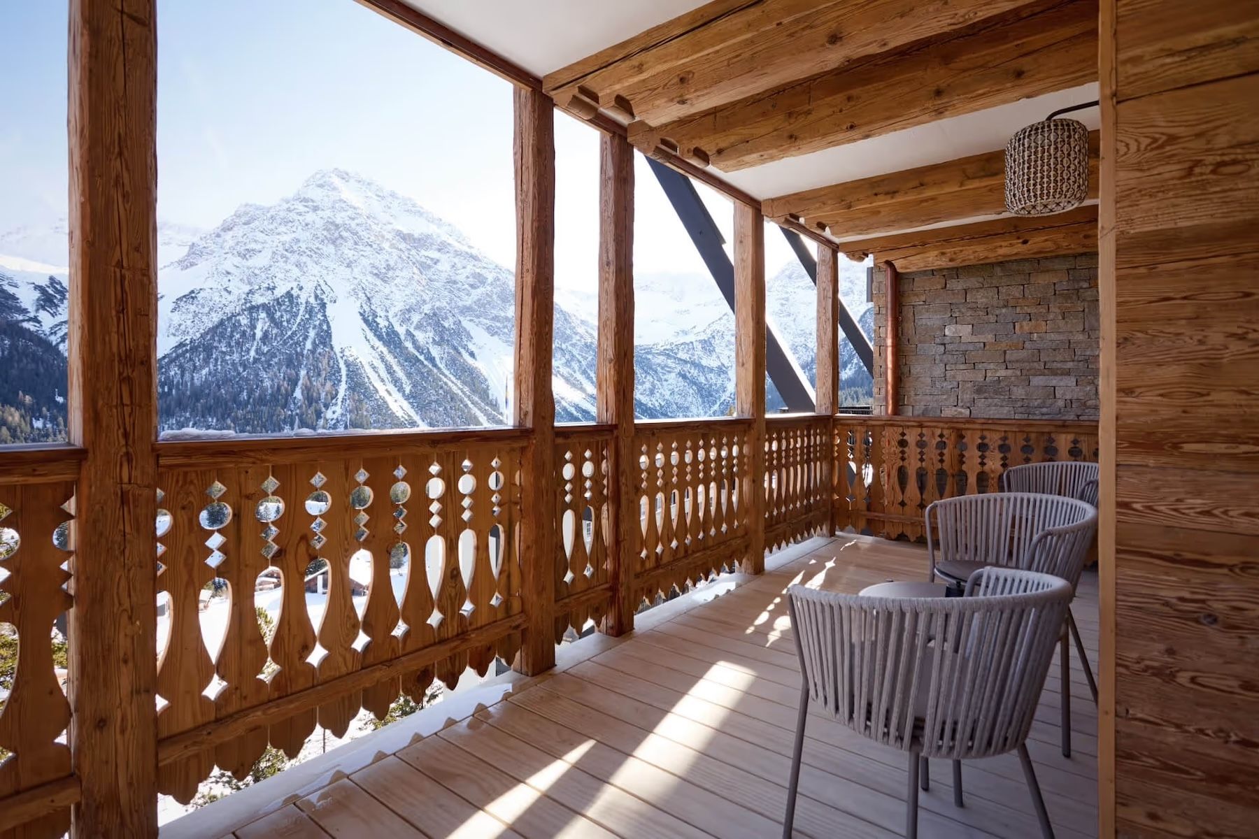 BelArosa Chalet – Panoramic vista of the Alps throught pitched high vaulted windows | Luxury All-Suite Design Hotel & Alpine Escape in Arosa | The Aficionados 