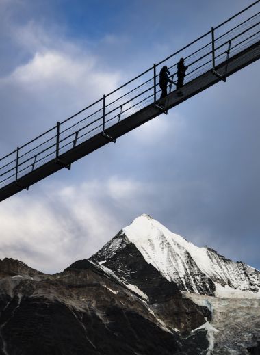 Charles Kuonen Suspension Bridge Zermatt, Switzerland 