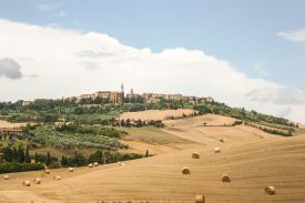 Pienza - UNESCO city of Heritage in Tuscany in Italy