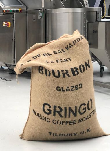 Gringo Nordic Coffee, Beans in sacks ready for roasting