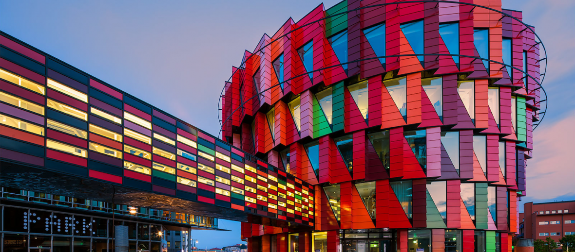 Kuggen Chalmers University of technology Gothenburg Sweden, modernist facade of the main building (c) Henk Meijer