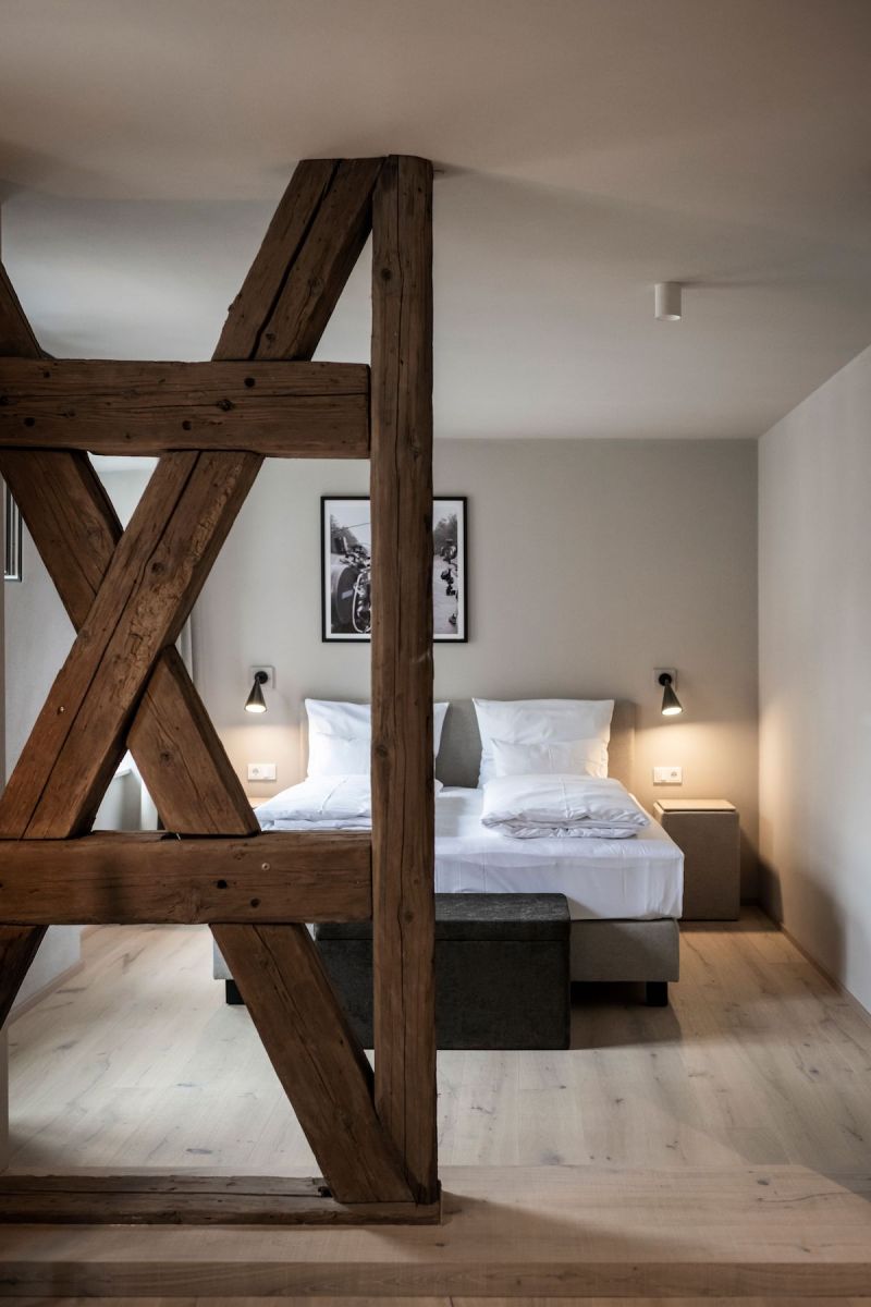 Hotel Bedroom Design | Goldene Rose Hotel Dinkelsbühl Bavaria, Germany | Created by architects NOA