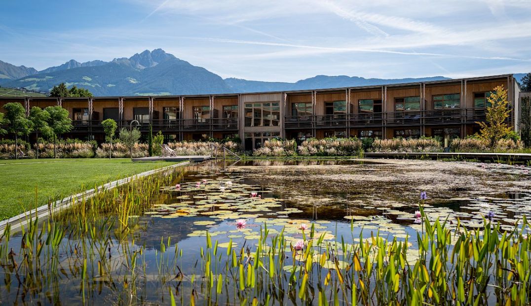 Outdoor Pool | Villaverde Merano | Design Wellness Hotel Apartments in Lagundo Algund, South Tyrol, Italy by Studio Biquadra | The Aficionados