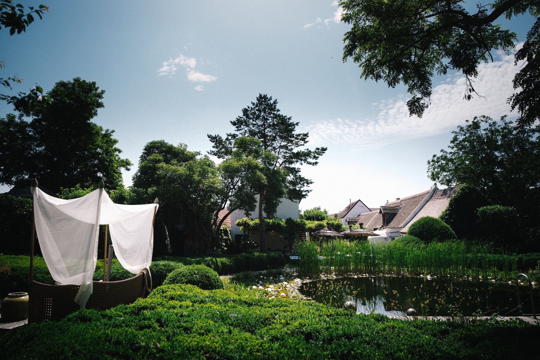 the award winning Restaurant and Hotel, Taubenkobel in Neusiedler See, Burgenland Austria. 