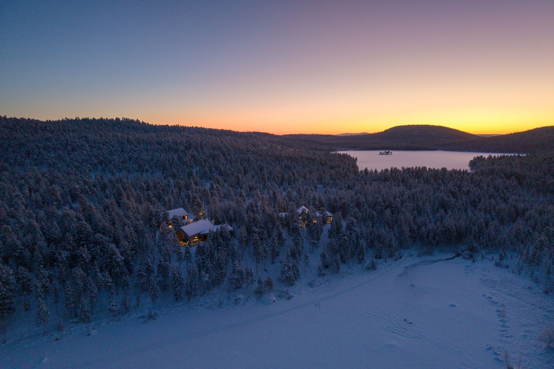 Inai Haven Lapland: Luxury Timber Villas on Lake Inari, Finland