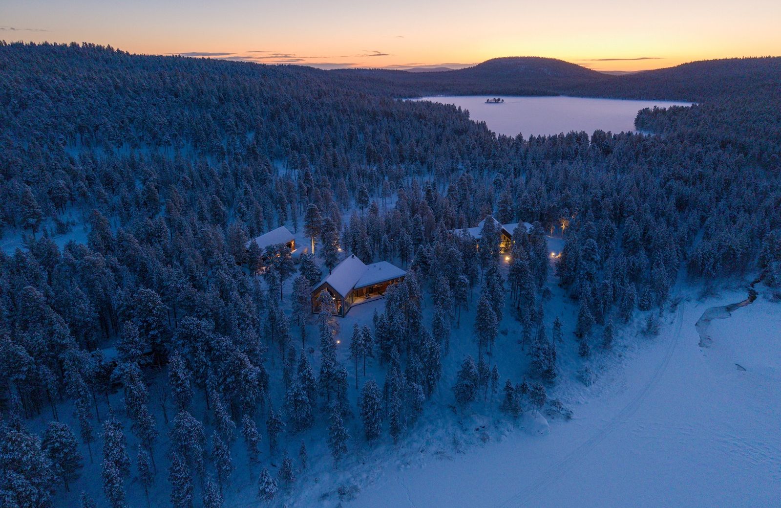 Inai Haven Lapland: Luxury Timber Villas on Lake Inari, Finland