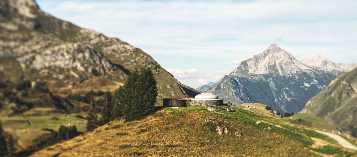 Lech in Austria Mountains, Austria Alps, Arlberg, The Art of Environment: James Turrell’s Skyspaces - Lech, Austia