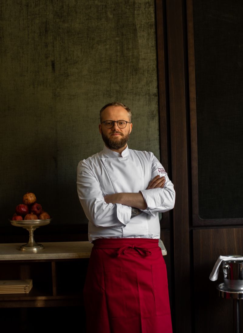 Mathieu Domagala - chef at Luna Restaurant & Historic Parkhotel Mondschein: Bolzano’s Hidden Elegance