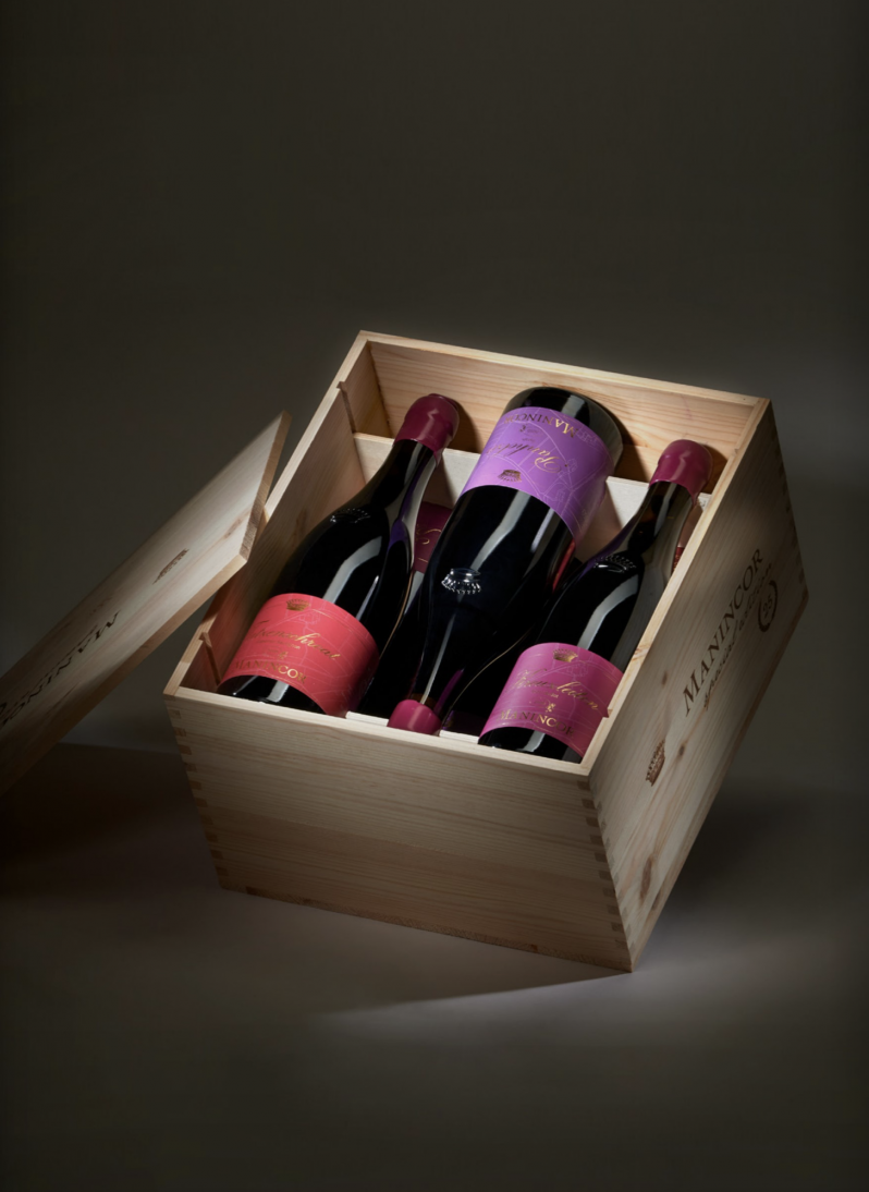 a case of boxed wines | Manincor Vineyards of Kaltern am See | Best Italian Wineries Alto Adige, Italy