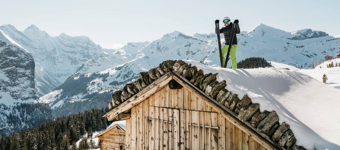 Snow Scene in the Alps | Mach | Tobogganing and Skiing | Crafted Skis & Sleds | The Aficionados