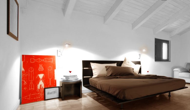 Design Bedroom of Il Cannito Boutique Guesthouse in Capaccio-Paestum, Cilento, Italy