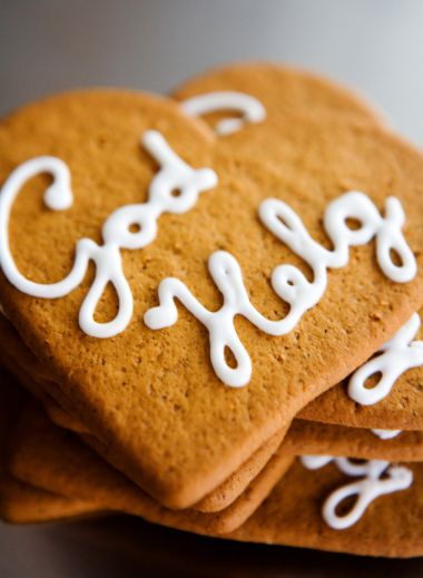 traditional christmas swedish love cookie