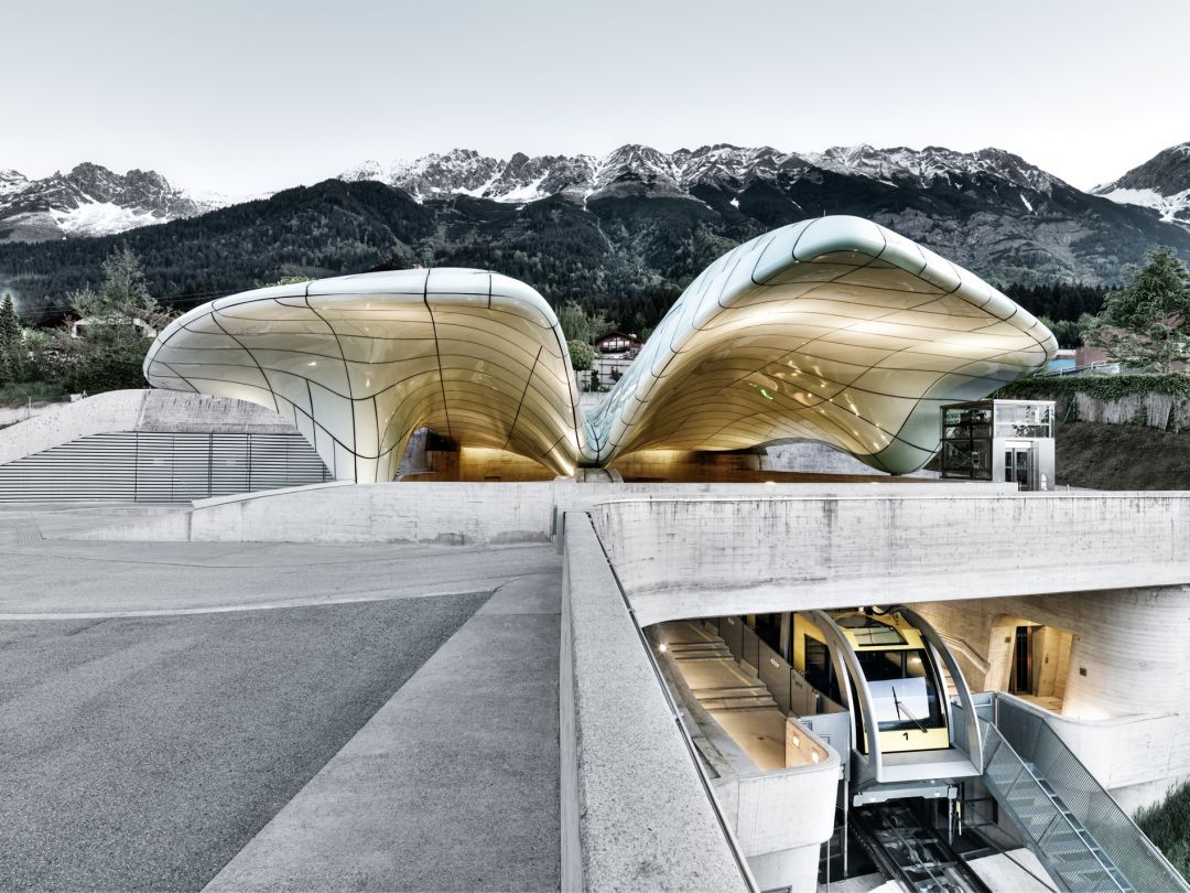 Zaha Hadid Architects | Nordpark Cable Railway Innsbruck, Austria |Images © Tirol Werbung, Gregor Sailer, Zaha Hadid Architects, Nordkette & günther egger