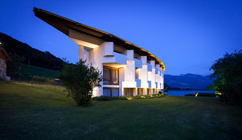 70s architecture desgined by Architect Othmar Barth | Seehotel Ambach Lake Caldaro
