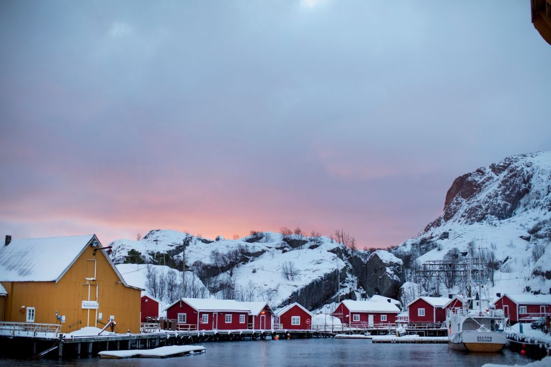 Historic Fishing Village | NUSFJORD Lofoten Archipelago | Artic Luxury Hotels for Aurora Borealis/Northen Lights 