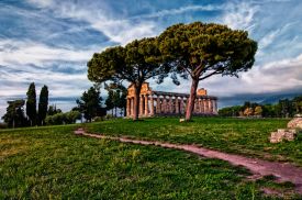 Paestum Temples in Cilento Southern Italy is a UNESCO World Heritage Site, ancient Greek temples