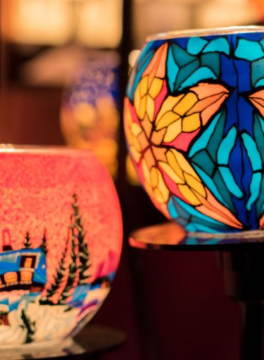 christmas present zurich, crafted gift, colurful lanterns