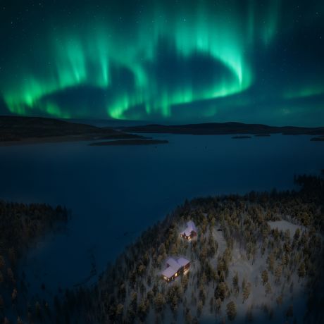 Inai Haven Lapland: Luxury Timber Villas on Lake Inari, Finland