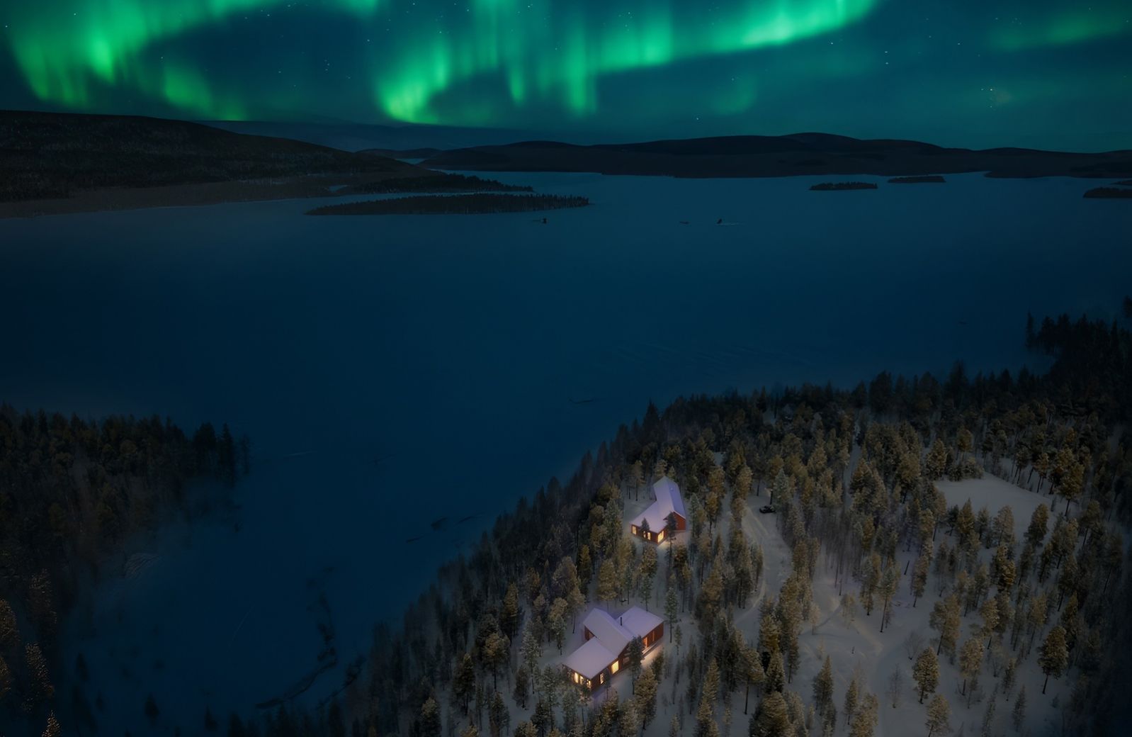 Inai Haven Lapland: Luxury Timber Villas on Lake Inari, Finland