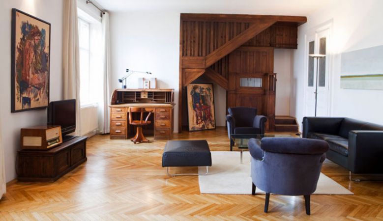 Characterful Otto Suite at the art inspired at the Boutique Hotel Altstadt Vienna, Austria