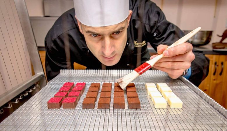 Highland Chocolatier Iain Burnett at work in Scotland 