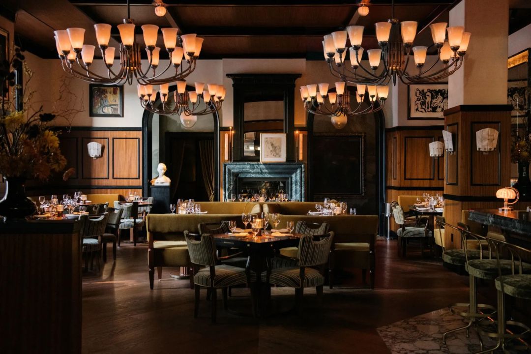 Smooth Opulance interiors desgined by Studio Roman and Williams  | Locanda Verde: New Italian Dining at Hudson Yards NYC by Carmellini