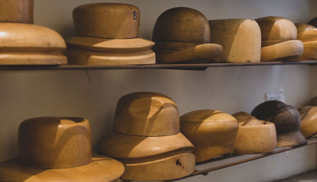 Wooden Hat makers forms | Patrizia Fabri Hats | Millinery Crafted in Rome | The Aficionados 
