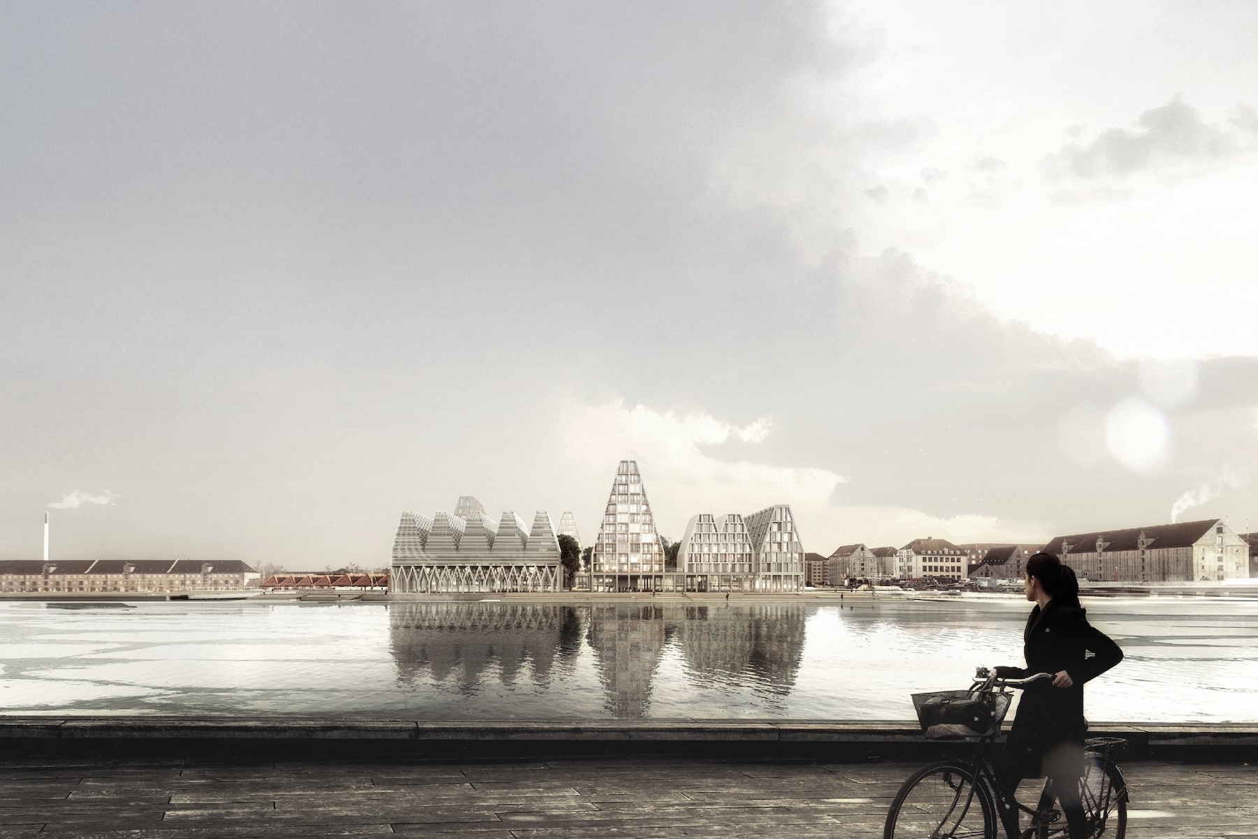 Papirøen, Paper Island in the harbour of Copenhagen, Denmark, new visitor artistic attraction