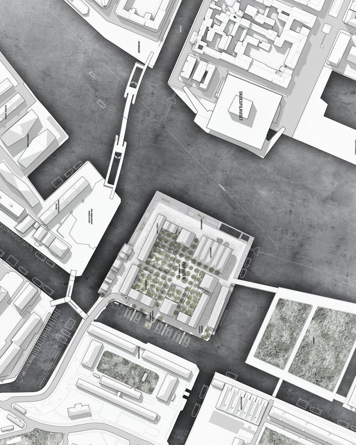 Papirøen, Paper Island in the harbour of Copenhagen, Denmark, new visitor artistic attraction