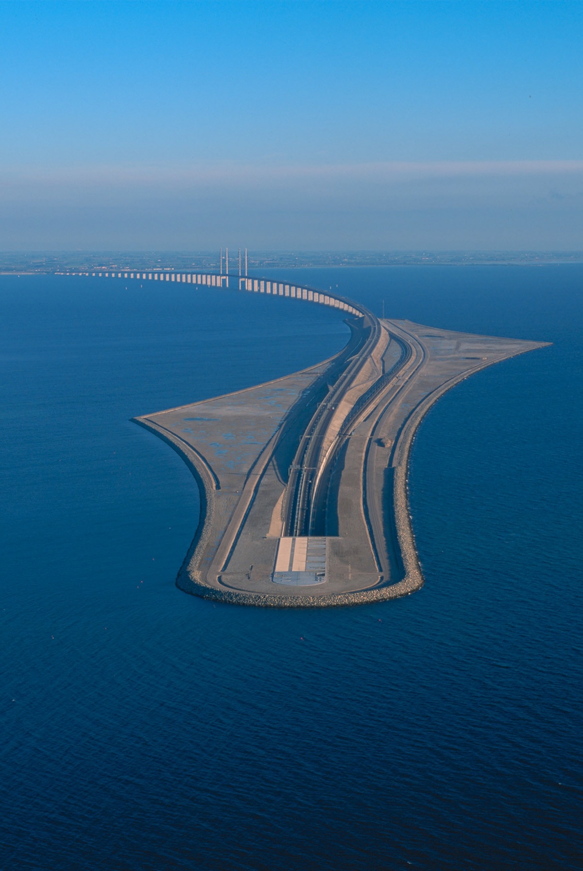 Øresund, Bridge, Copenhagen, Denmark - Designed by architect Georg K.S. Rotne