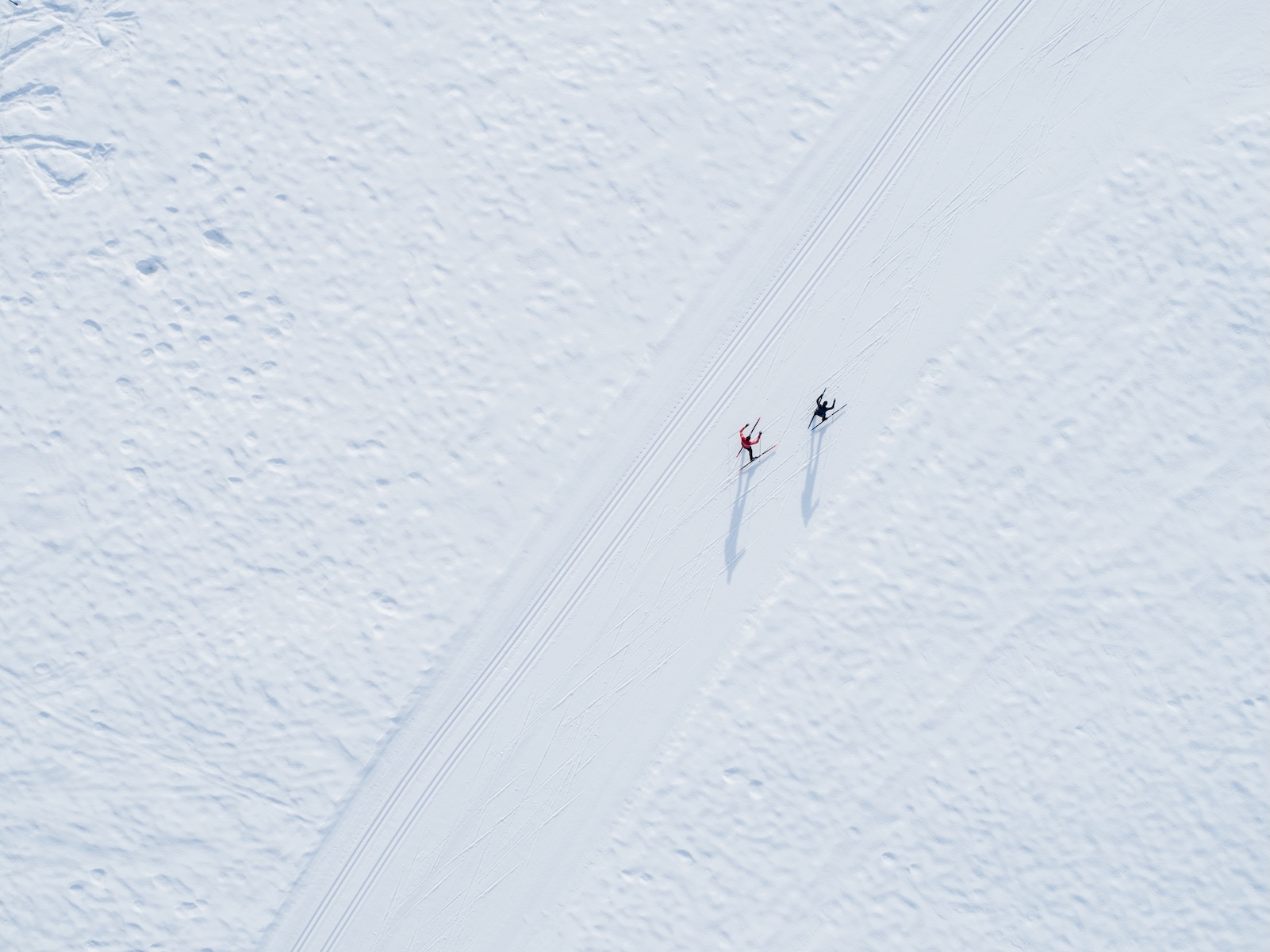 Valais Cross-Country Ski, snow in the alps, Switzerland
