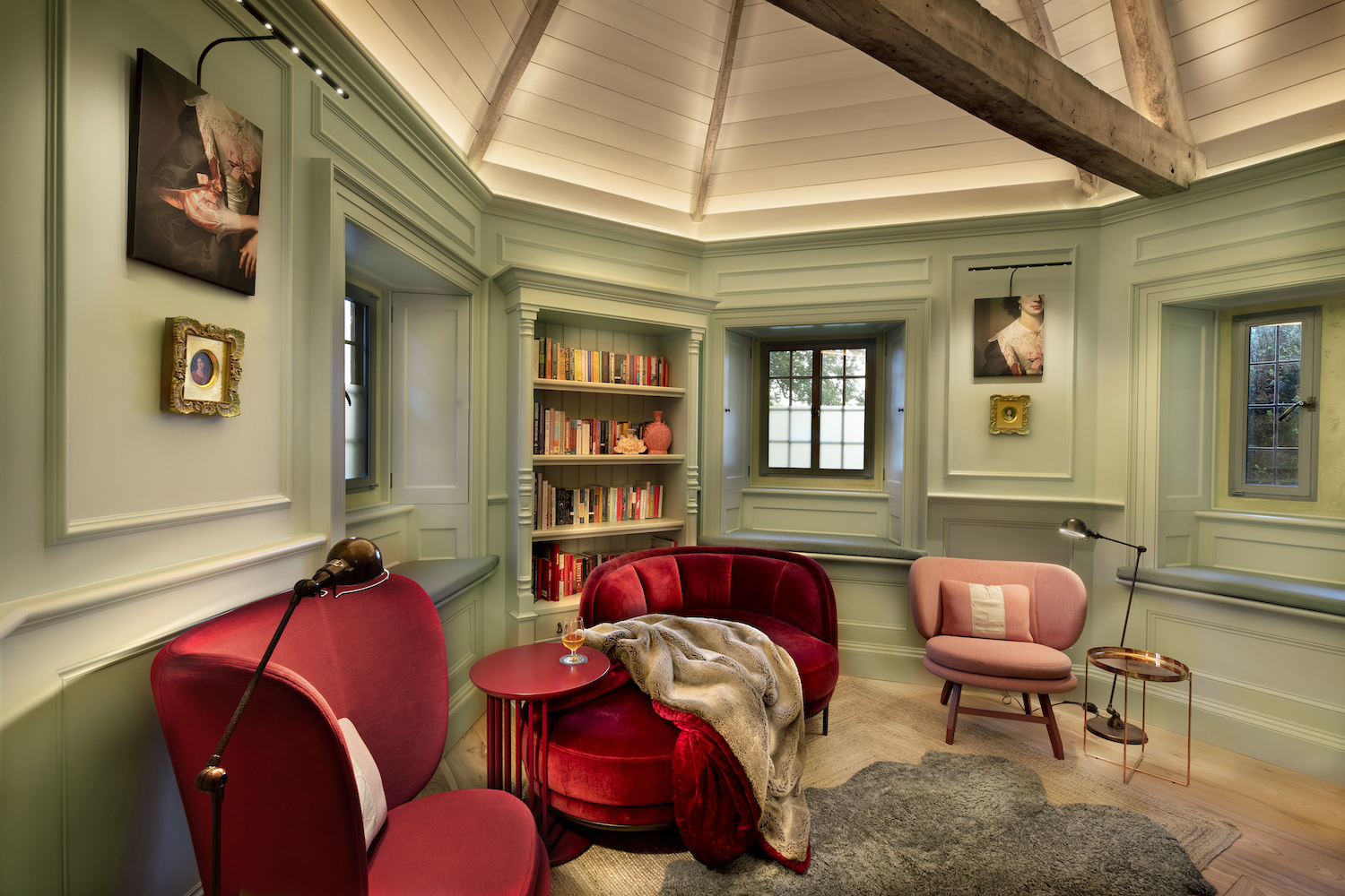Formal Georgia Library Bar |The Newt in Somerset | Luxury Boutique Hotel, Spa, Dining & Gardens near Bruton | The Aficionados