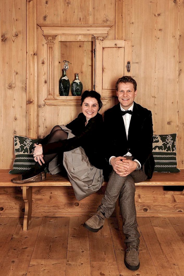 Owners Klaus & Carman Miramonti Hotel Hafling/Avenlengo Italy | Wellness spa retreat at Miramonti Hotel in the Alps with panoramic mountain scenery