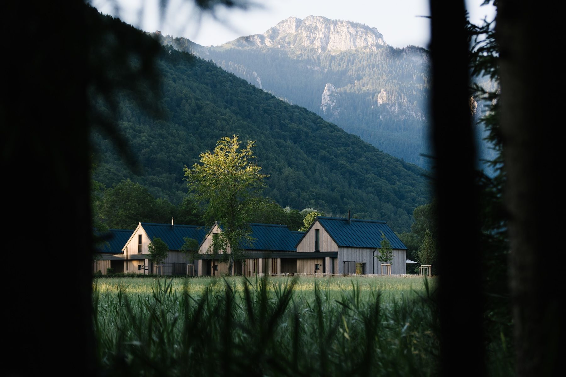 Agrad Chalets timber design chalets and outdoor pool in the Chiemgau Alps, Bavaria | The Aficionados.
