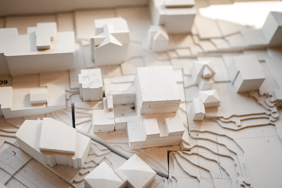 Deatiled 3d model of the the Engadin village Pontresina and the new Hotel Maistra 160 by Gion A. Caminada Alpine Architecture in Switzerland