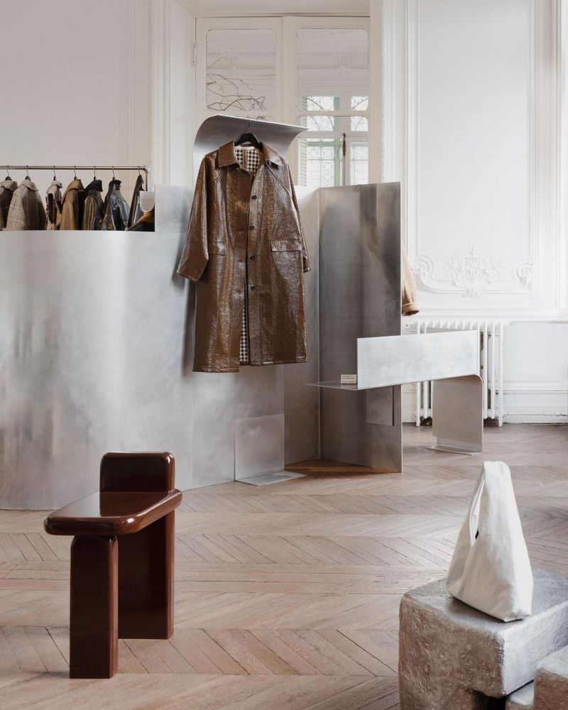 Boutique Shop CLothing in muted soft creamea, mocha and natural materials | Pantone's Mocha Mousse: Warmth of Design, Travel and Colour-led Hotel Style